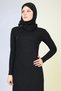 Women's Hijab, Long Sleeve, Lined, Non-Visible under Clothing, Flexible and High-Quality Fabric Evening Dress - 7