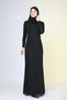 Women's Hijab, Long Sleeve, Lined, Non-Visible under Clothing, Flexible and High-Quality Fabric Evening Dress - 4