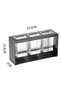 3-Compartment Kitchen Utensil Holder, Portable Cutlery Organizer with Drainage - 3