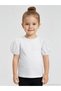 Girl's Lace Balloon Sleeve T-Shirt for Ages 2-5 - Off-White - 4