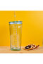 Authentic Glass with Straw 500 ml