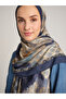 شال سويولي ذو نمط عرقي مزدوج الجوانب - أزرق داكن - 6