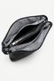 Women's Black 7-Compartment Crossbody Leather Shoulder Bag — Multi-Compartment Zippered Daily Use Hand and Shoulder Bag - 4