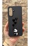 Samsung Galaxy A56 Compatible Heart Panda Patterned Silicone Shock-Absorbing Classic Protective Rubber Case - 2