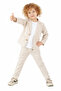 Boys Casual Slim Fit Linen Suit 3-Piece Set Ak2853 - 2