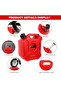 AUTO FAMILY Portable Gasoline Fuel Can 5L, Gas Container with Secure Cap - 4