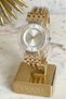 Sena Gold Transparent Case Women's Wristwatch