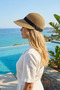Natural Straw Textured Black Banded Minimal Summer Hat – Breathable Daily Use & Vacation Accessory - 2