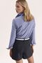 Linen Blend High Waist Pleated Detailed Shorts - 3