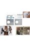 2 Pieces Cabinet Door Hinge Repair Sheet Set (with Metric and Chipboard Screws)