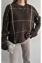 Women's Plaid Elite Sweater Brown 2613 - 4