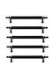 Luxury Drawer Cabinet Door Handle Black 128 mm Metal Handle 5 Pieces