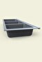 Kitchen Drawer Cutlery, Anthracite Three Compartment Module 16cm X 48cm - 2