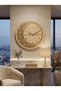 Wooden and Mirrored Allah-Muhammad Motif Wall Clock (Silent Clock) - 3