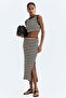 Crochet-look skirt
