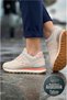 Beige - Hammerjack 19253 Chile Women's Genuine Suede Leather Sneaker Sports Shoes - 3