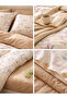 100% Cotton Double Duvet Cover Set Lanure Cream - 3