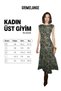 Russie Women's Soft and Flexible Fabric Long Multi-Colored Dress with Print Detail and Mesh Fabric - 8
