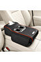 Auto Family Car Armrest Heightening Pad with Cup Holder & Tissue Box – PU Leather Console Organizer