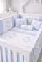 Baby Sleeping Set Duvet Cover Set 60X120 Crown Blue - 3