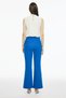 Fiors regular fit standard length flare leg cobalt blue color women's trousers - 5