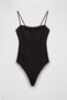 Askılı Bodysuit Siyah - 4