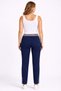 Women's Plus Size Laci, Ankle Length, Ribbed Detailed Waist, Front Decorative Pocket, Bengaline Fabric Trousers 65N39456 - 7