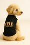 Cat and Dog Outfit & Gown - Black Fbi Tank Top