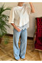 White Asymmetrical T-Shirt, Pack of Lace - 4122 - 2