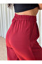 Bel Lastik Palazzo Trousers - Burgundy - 2