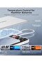 PebbleLink Power Bank With Built-in USB-C Cable,10,000mAh, 22.5W iPhone,Android, White (No-Wireless) - 5