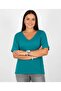 V-Neck Trend Large Size Cotton Fabric Premium T-Shirt - 3