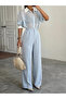 My Palazzo Fabric Trousers - Baby Blue - 4