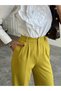 My Palazzo Fabric Trousers - Oil Green - 2