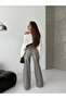 High Waist Wide Leg Denim Jean Pants - 4