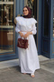 Robe Flywheel Detailed Dress White - 2