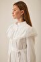 Robe Flywheel Detailed Dress White - 4