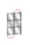 Kitchen Drawer Modular Two Compartment Cutlery Holder 16Cmx48Cm (Can Be Cut 4cm from the Height) - 7