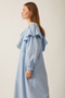 Asymmetrical Flounce Dress Baby Blue - 7