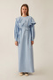 Asymmetrical Flounce Dress Baby Blue - 5