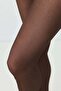 Thin 40 Opaque 2-Piece Pantyhose Brown/Black - 7