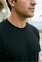 Unisex Slim Fit Tight Fit 100% Cotton Soft Textured Crew Neck Black T-Shirt - 5