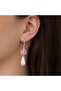 Women's Pink Beaded Pearl Earrings Bijouterie Trend Stylish Gift