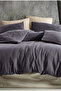 Muslin Single Duvet Cover Set 100% Cotton |   Anthracite