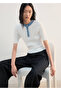 Contrast Collar Buttoned Jersey - 6