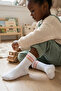 Children's Colorful Striped Socks White - 3