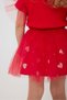 Heart Patterned Tutu Skirt Top and Bottom Set - 5