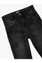 Slim Fit Denim Trousers with Cotton Pockets - 5