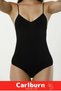 Trace-Keeping Laser-Cut Slimming Effect Push-Up Strap Gathering Snap-On Slip Body Bodysuit Corset - 2