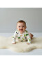 Newborn Baby Boy Body Suit with Pear Print and Snap Fasteners, 100% Cotton, Flexible Bodysuit - 3